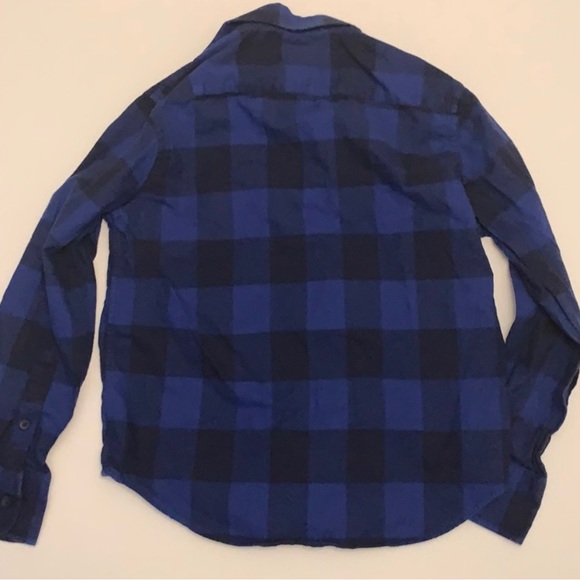Boys Untuckit Buffalo Plaid Button Down Shirt sz 10 - Picture 3 of 3